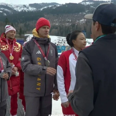 German athletes in photo without Russian