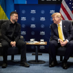 Зеленский и Трамп на встрече