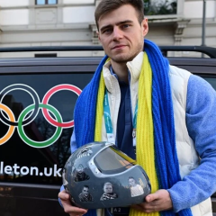 Skeletonist Geraskevich at the Parliament meeting