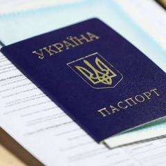 ID-карта изображена на фоне паспорта