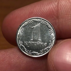 Монети гривні і копійки на грошах