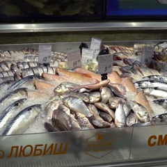 Fish on the shelves of Ukraine