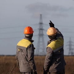 Голова Укренерго робить заяву на фоні європейського прапора