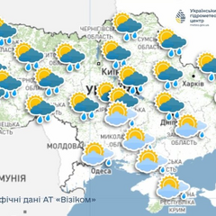 Погода: дощі, тумани, сильний вітер