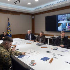 Зеленский на переговорах с США