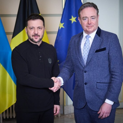 Зеленський на зустрічі з ЄС та прем'єром Бельгії говорить про зміцнення обороноздатності України