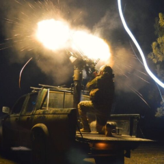 Вражеские дроны атакуют ПВО