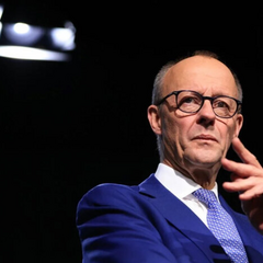 Image of Merz, who refused to negotiate with Putin