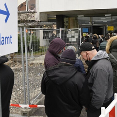 Тысячи украинских беженцев в Германии