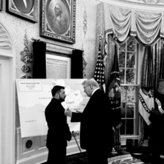 Trump and Zelensky in the Office