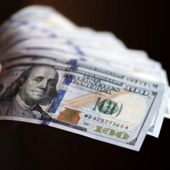 Стрілка зображення вгору та монети