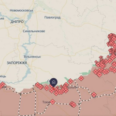 Разборочный пункт российских войск в Запорожской области