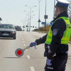 Нарушитель автомобиля вновь смотрит на светофор