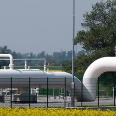 Австрійські поліцейські оглядають газові балони