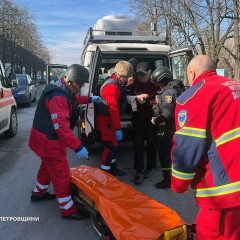Поврежденный дом в Днепропетровщине