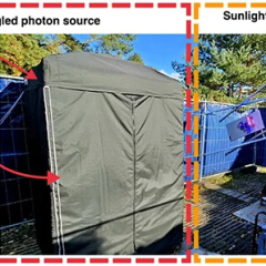 Quantum entanglement from sunlight
