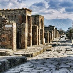 The houses of Pompeii before the eruption