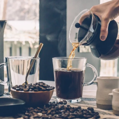 Five-minute coffee aroma inhalation