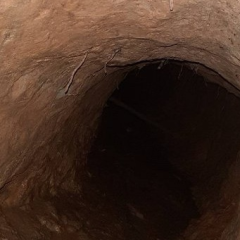 Migrants tunnel on the border with Belarus