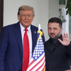 Зеленський та Трамп на переговорах