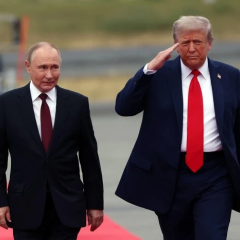 Путин и Трамп на параде
