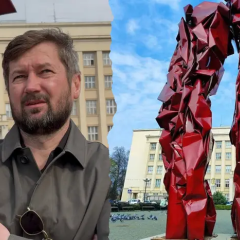 Інсталяція про війну в Ужгороді
