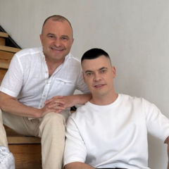 Ultrasound photo of Vitaliy Lobach's wife in pregnancy
