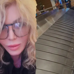 Irina Bilyk lost her suitcase in the airport