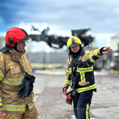 Ликвидация масштабного пожара на Киевщине