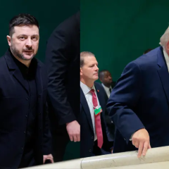Зеленский и Трамп на встрече