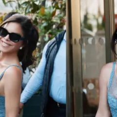 Лорен Санчес в винтажном платье Dior