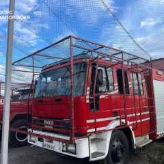 Пошкоджена пожежна частина в Запорізькій області