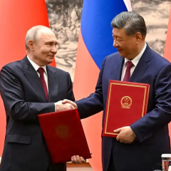 Construction of a new railway in Russia and China
