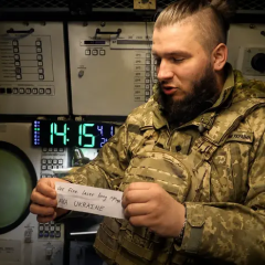 Ukrainian soldiers found a secret note