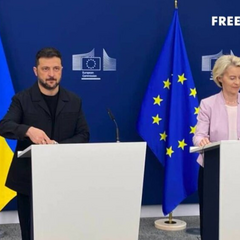 Zelensky at negotiations with Putin