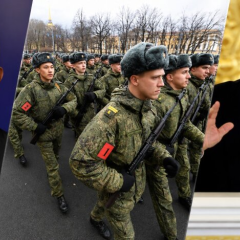 Російські воїни в бою