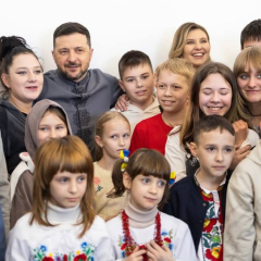 Children of fallen defenders visited Saint Sophia's Cathedral