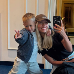 Dasha Kvitkova and her son