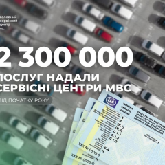Сервісні центри МВС обслужили мільйон авто