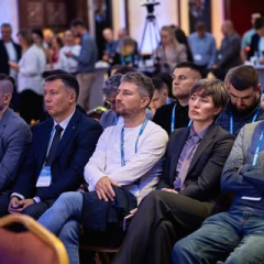 Podium at 'Economics Code' conference