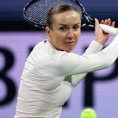 Ukrainian tennis player at Indian Wells tournament