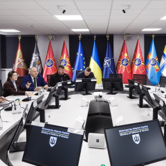 Флаги Латвии и Украины