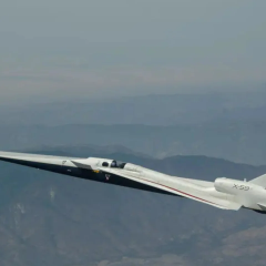 Supersonic aircraft X-59 after successful flights