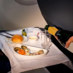 History of food on airplanes