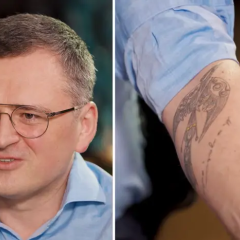 Дмитрий Кулеба татуировка слон статуэтки детали