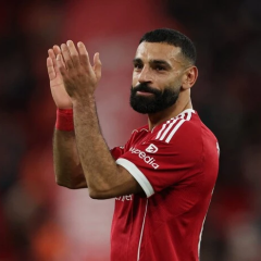 Mohamed Salah during the match