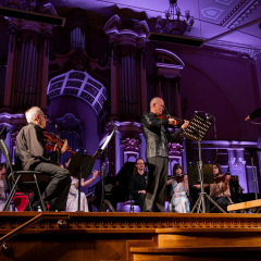 Violin and DJ concert in Lviv