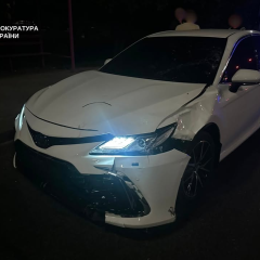 Traffic accident involving Toyota Camry in Kyiv