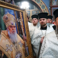 Тело Патриарха Филарета прибыло в собор