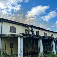 Російський дрон у житловому секторі